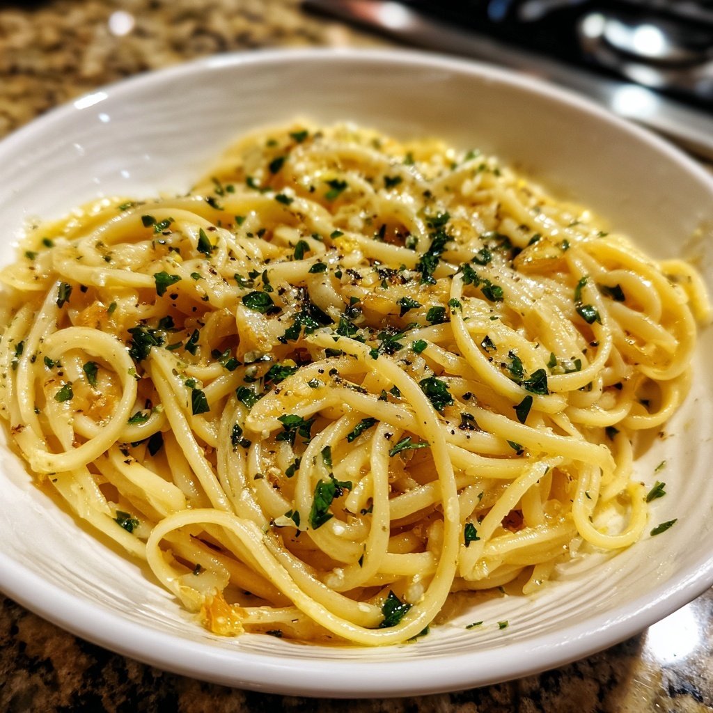 Quick & Easy 15-Minute Garlic Pasta
