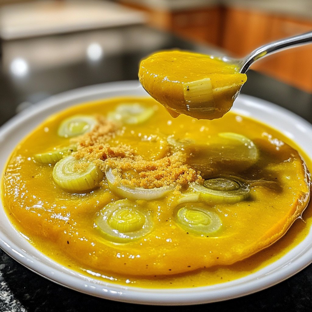 Squash Soup with Leeks