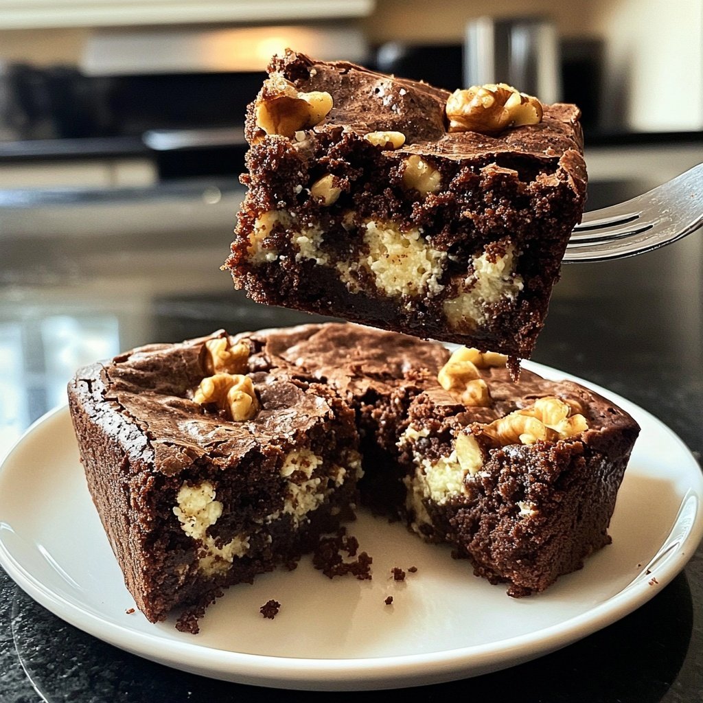 Cottage Cheese Brownies with Walnuts
