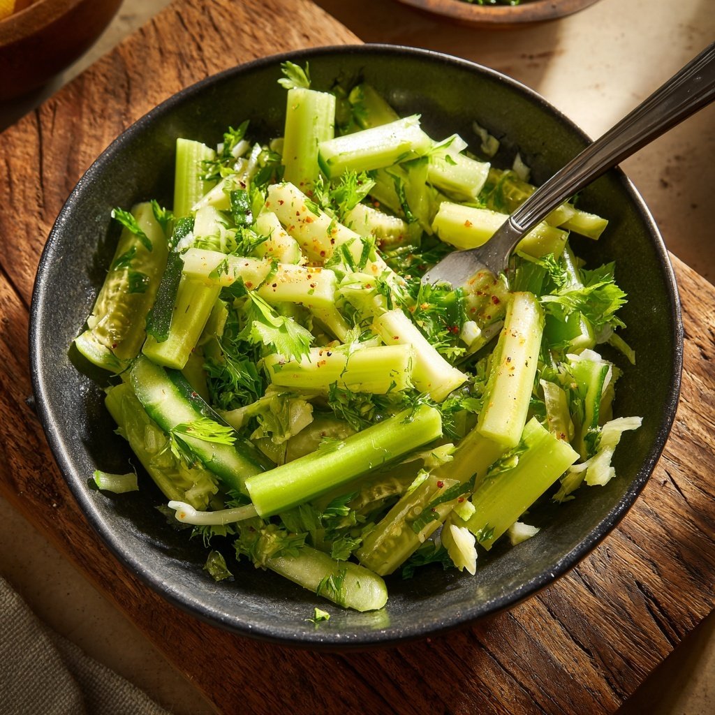 Celery Cucumber Crunch Salad