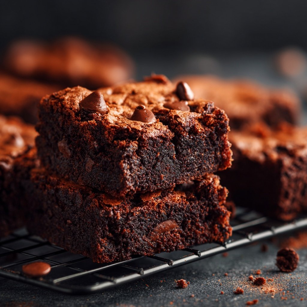 Rich Brownies With Chocolate Chips