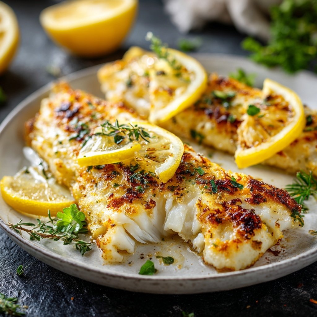 Healthy & Light Lemon Grilled Fish Plate