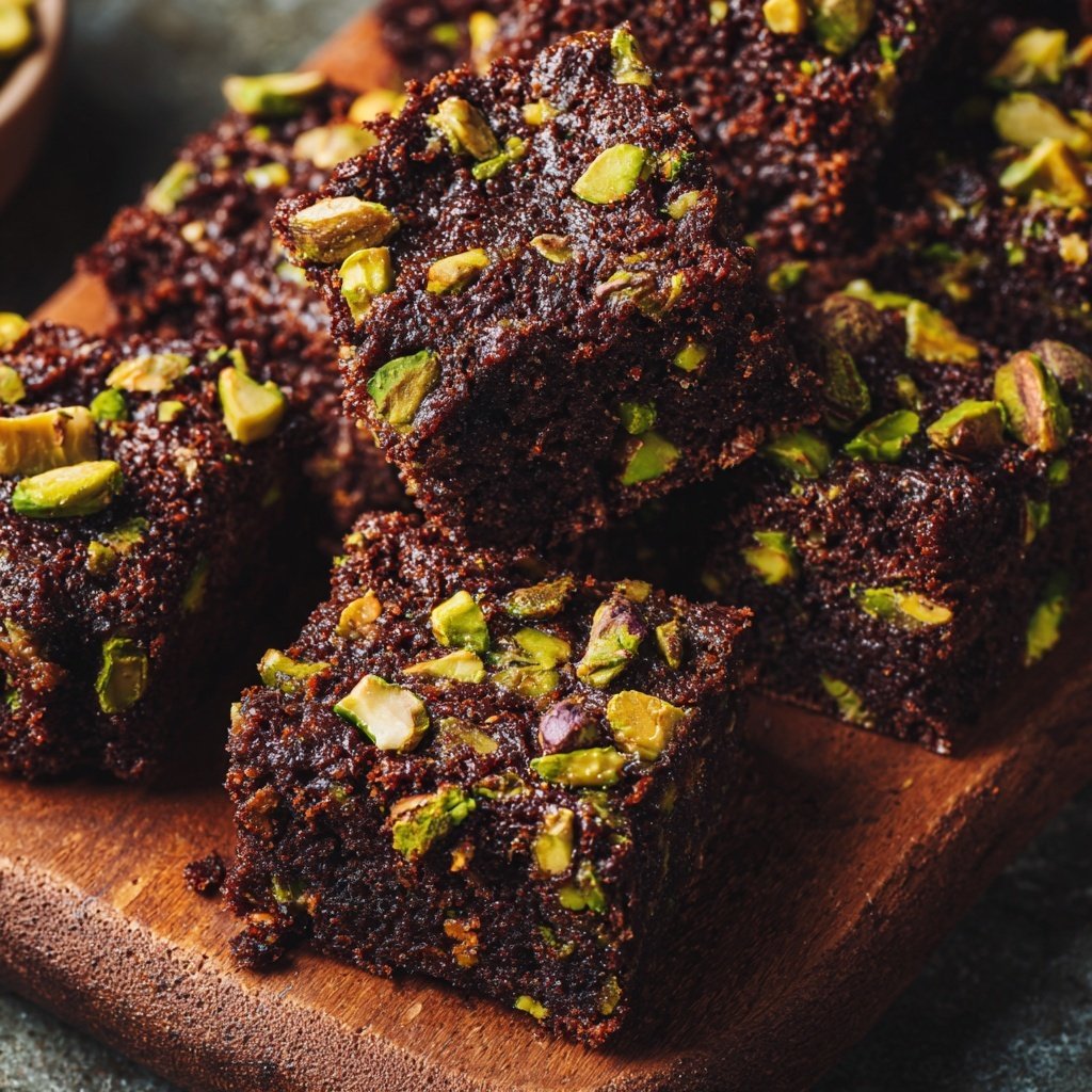 Chocolate Pistachio Energy Squares