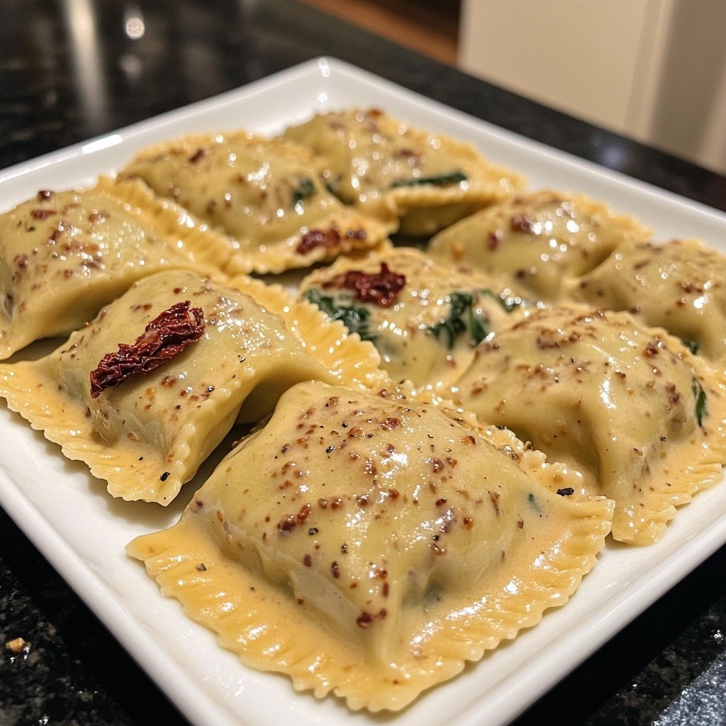 Creamy Tuscan Ravioli