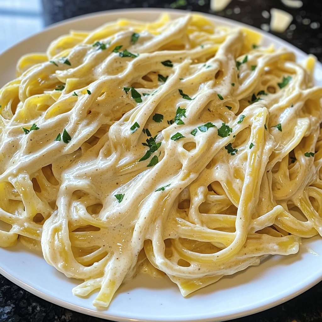 Easy Creamy Garlic Pasta