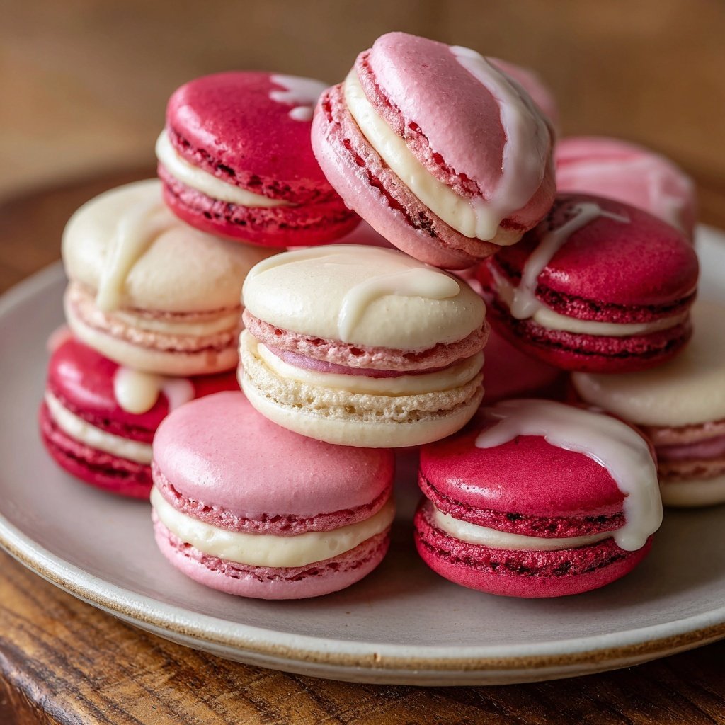 Macaron Towers in Valentine Colors