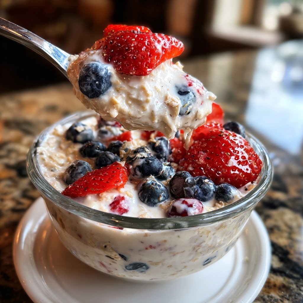 Vanilla Berry Overnight Oats