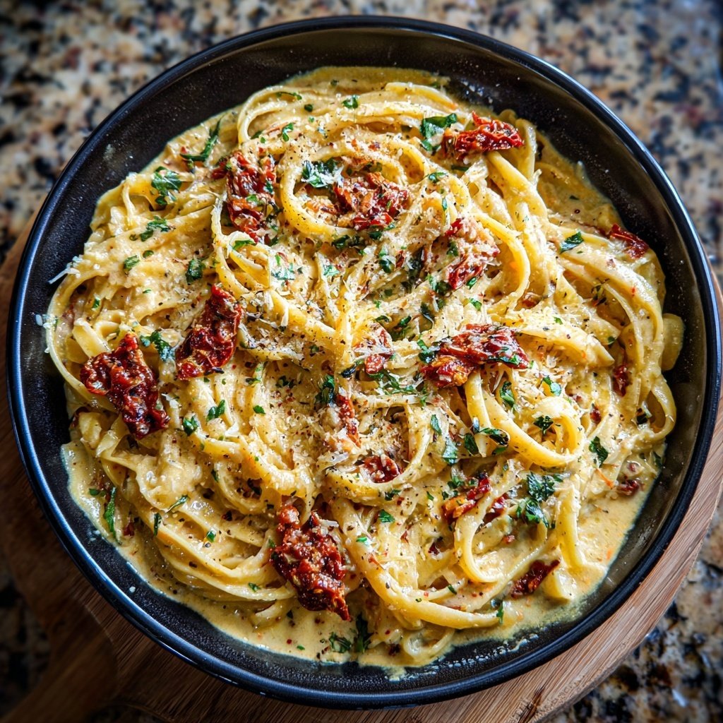 One Pot Creamy Tuscan Pasta