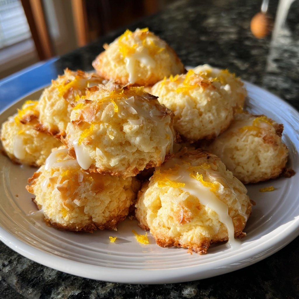 Lemon Coconut Cheesecake Cookies