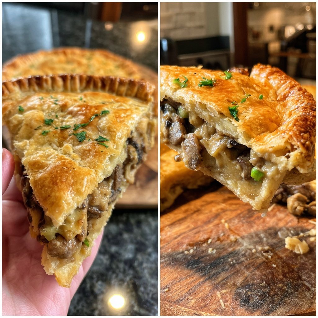 Comfort Food Beef and Mushroom Pot Pie